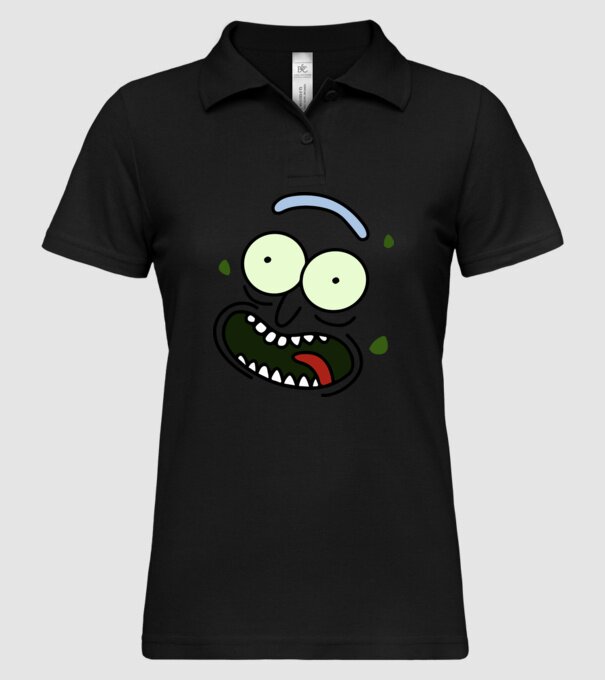 Pickle Rick minta fekete pólón
