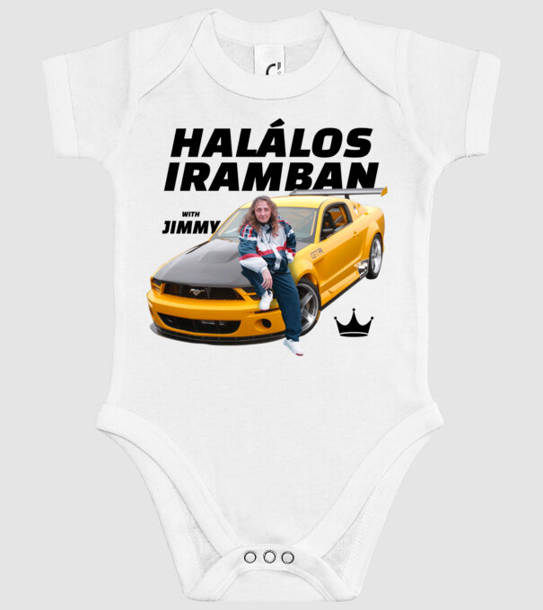 Halálos Iramban Jimmyvel minta fehér pólón