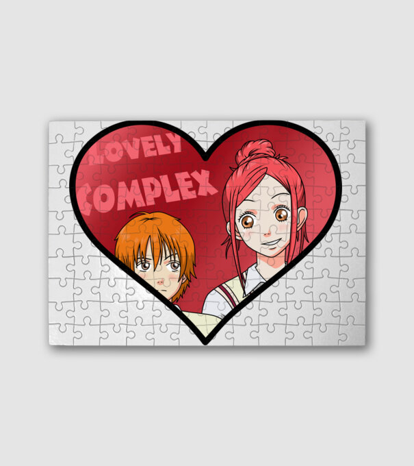 Lovely Complex - A Little Love minta fehér pólón