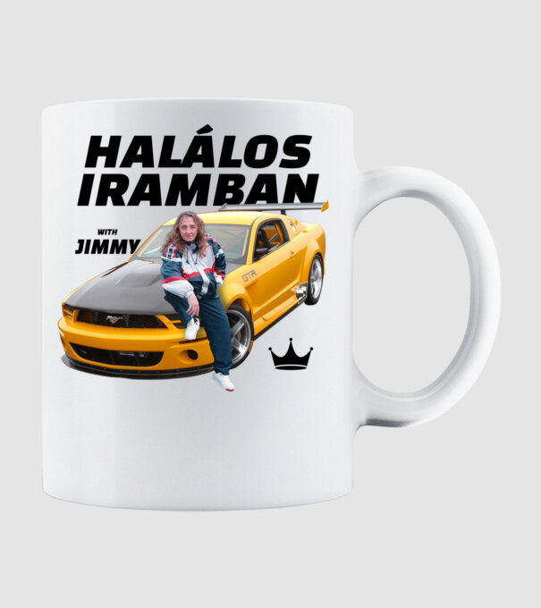 Halálos Iramban Jimmyvel minta fehér pólón
