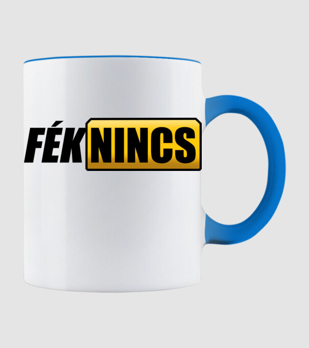 Fék nincs minta világoskék pólón
