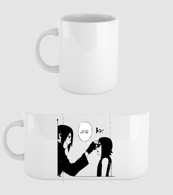 Sasuke minta fehér pólón