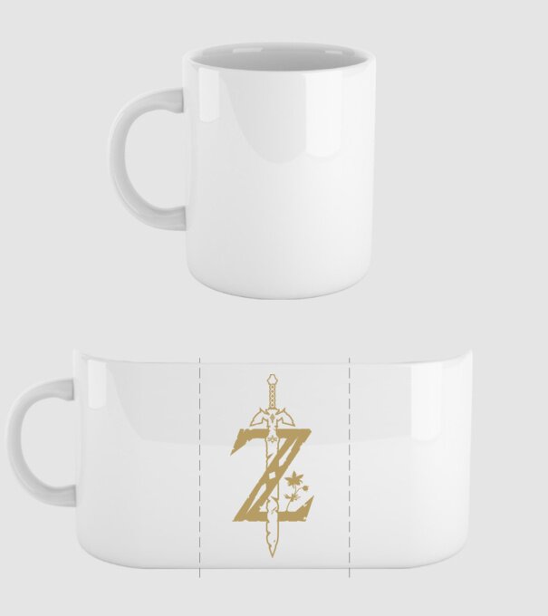 Zelda Logo minta fehér pólón