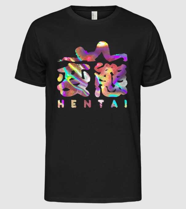 Hentai Kanji2 minta fekete pólón