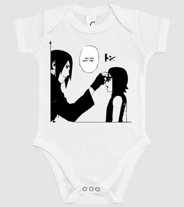Sasuke minta fehér pólón