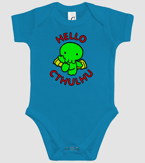 Hello Cthulhu minta türkiz pólón