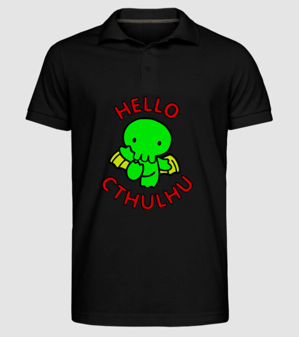 Hello Cthulhu minta fekete pólón