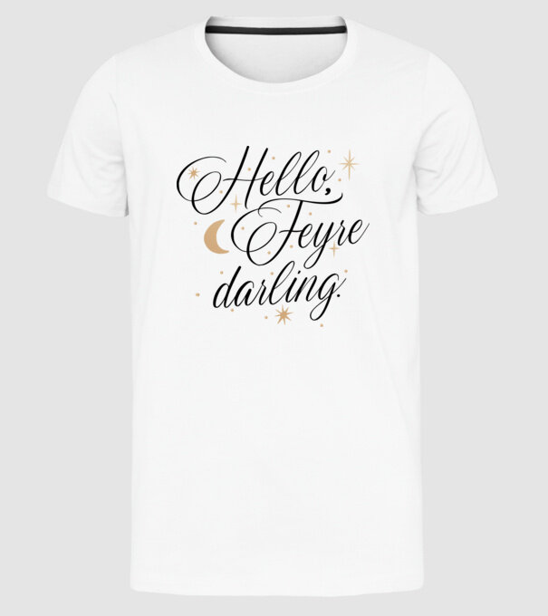 Feyre Darling booktok Acotar minta fehér pólón