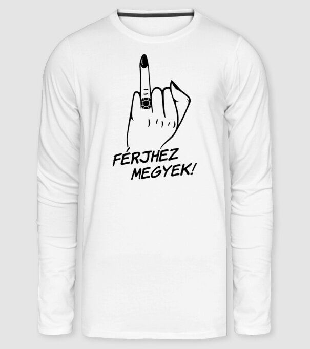 Férjhez megyek minta fehér pólón