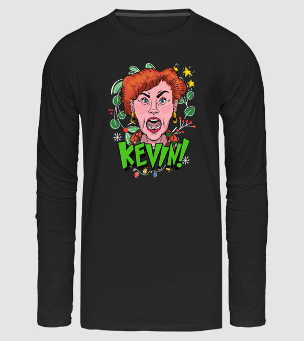 KEVIN minta fekete pólón