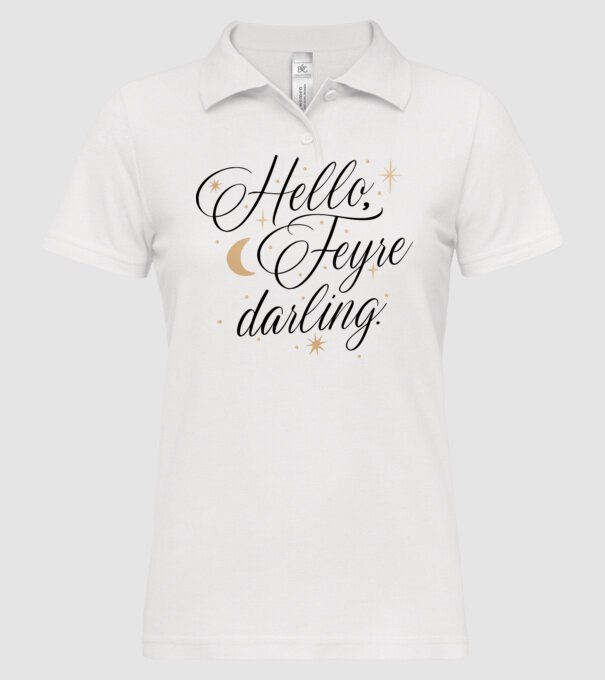 Feyre Darling booktok Acotar minta fehér pólón