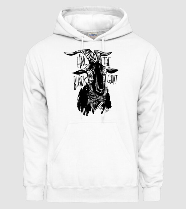 Hail the black goat minta fehér pólón