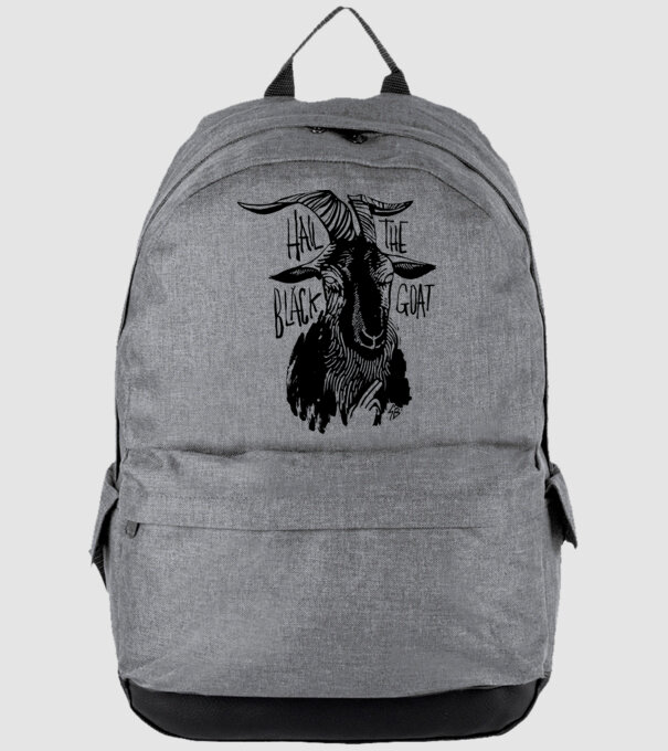 Hail the black goat minta szürke pólón