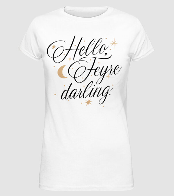 Feyre Darling booktok Acotar minta fehér pólón
