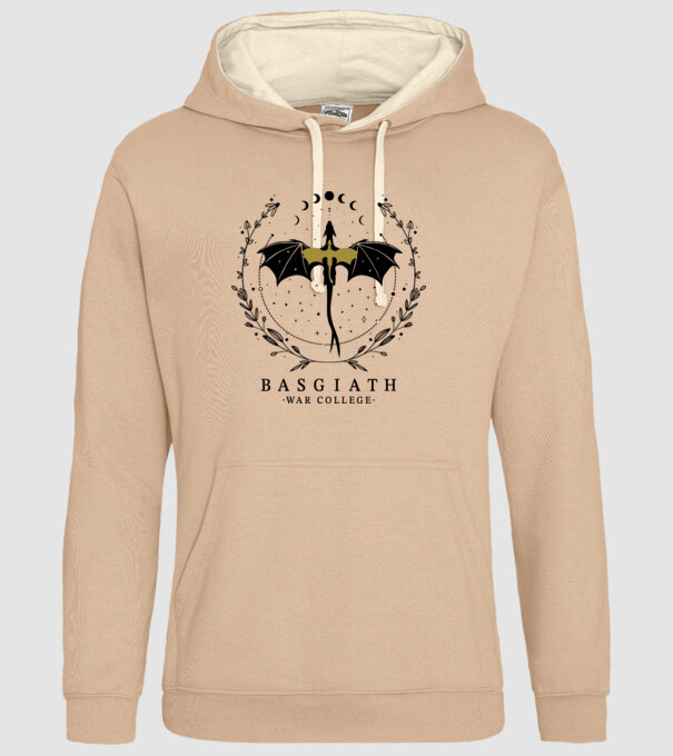 Basgiath Fourth Wing Negyedik szárny minta homokszín pólón