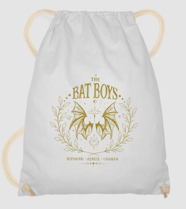 Bat Boys Acotar Tövisek és rózsák udvara minta fehér pólón