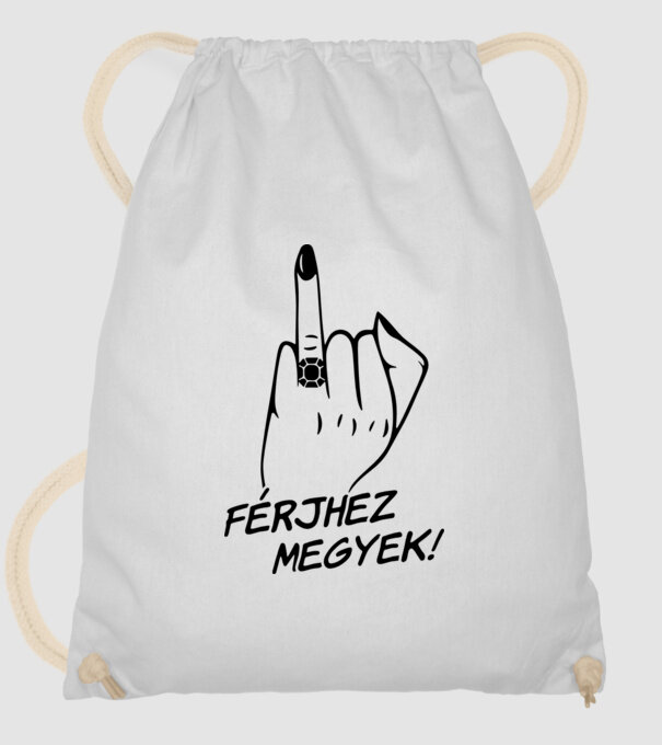 Férjhez megyek minta fehér pólón