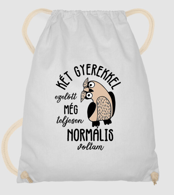 Normális voltam minta fehér pólón