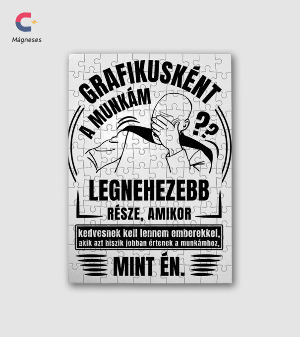 A munkám legnezebb része Grafikus minta fehér pólón