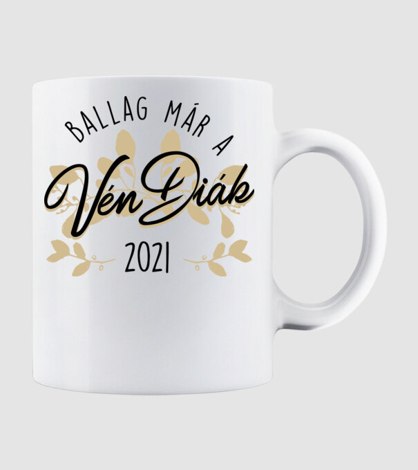 Ballag már a vén diák 01 minta fehér pólón