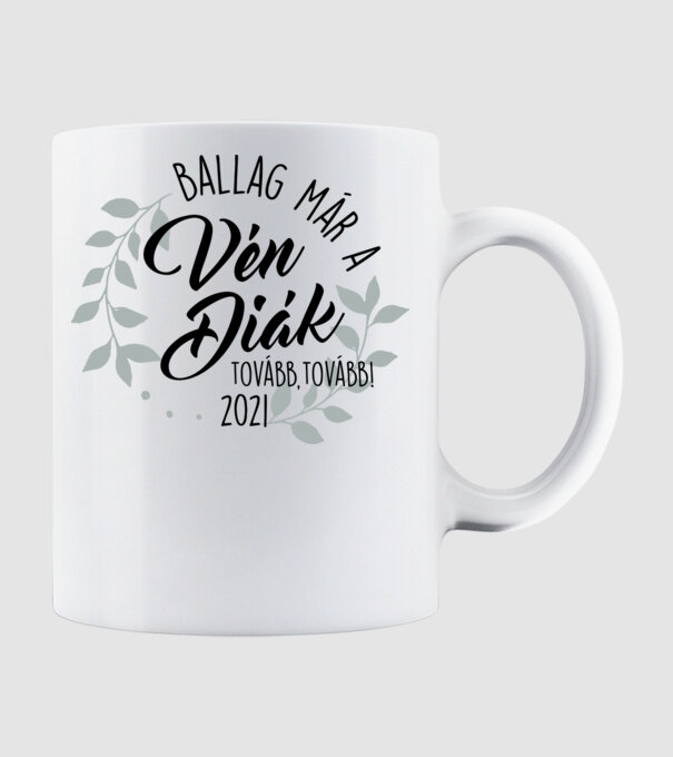 Ballag már a vén diák 02 minta fehér pólón