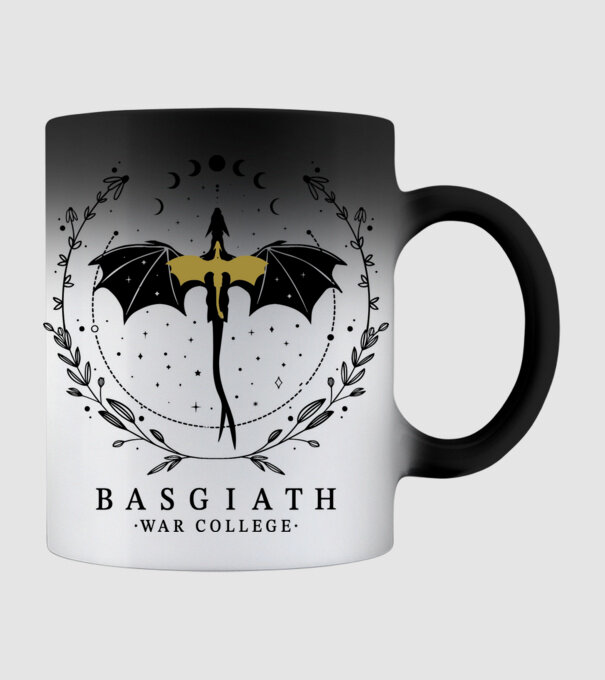 Basgiath Fourth Wing Negyedik szárny minta fekete pólón