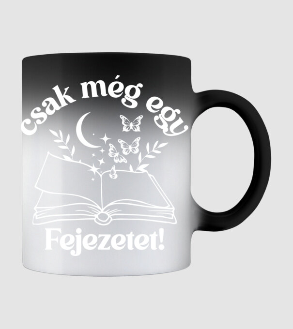 Csak még egy fejezetet minta fekete pólón