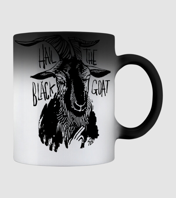 Hail the black goat minta fekete pólón