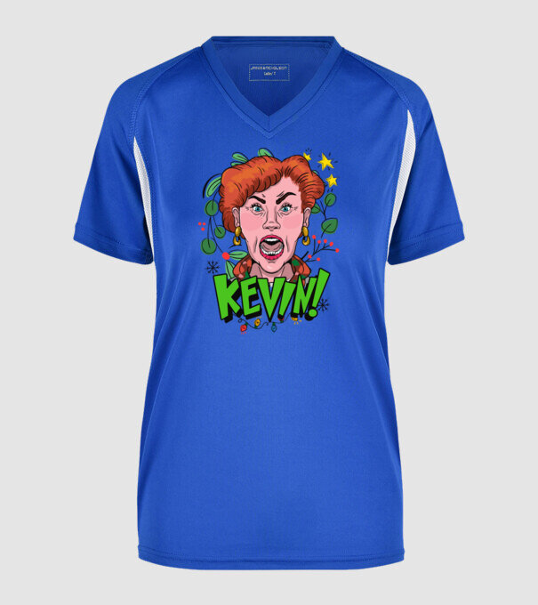 KEVIN minta királykék pólón