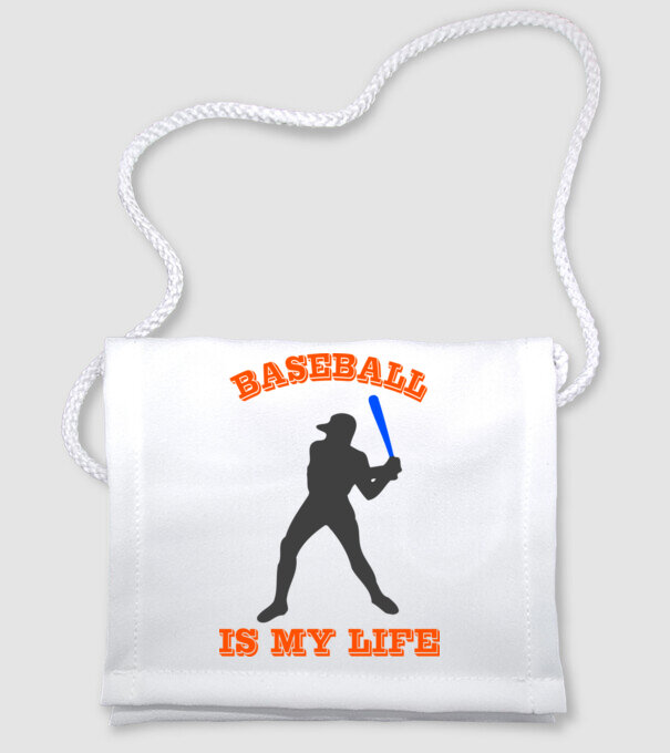 Baseball minta fehér pólón