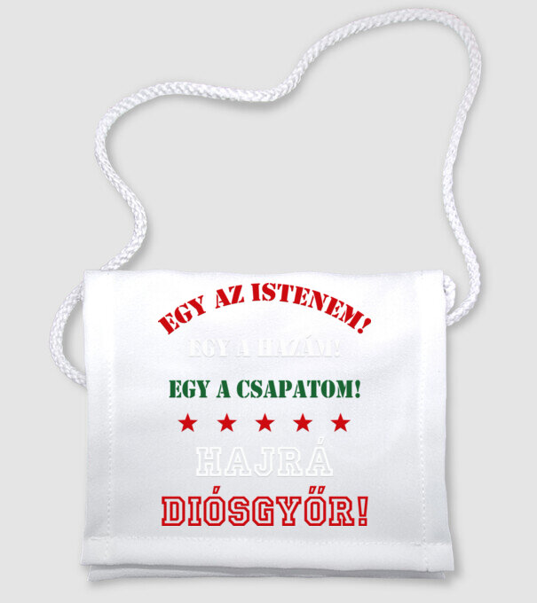 Diósgyőri drukker minta fehér pólón