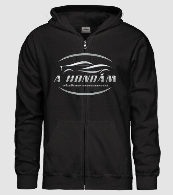 A hondám nélkül minta fekete pólón