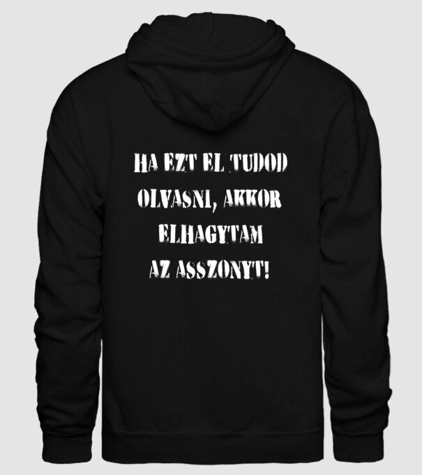 Elhagytam az asszonyt minta fekete pólón
