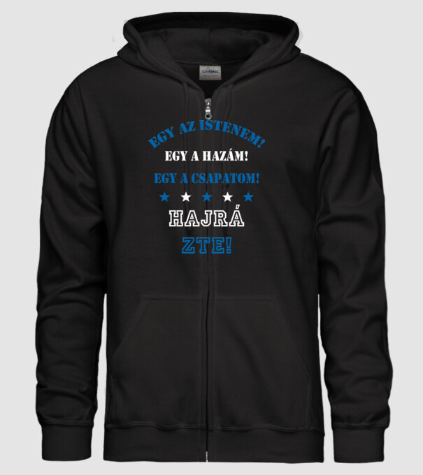 ZTE minta fekete pólón