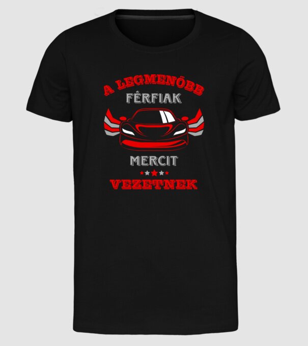 Merci minta fekete pólón