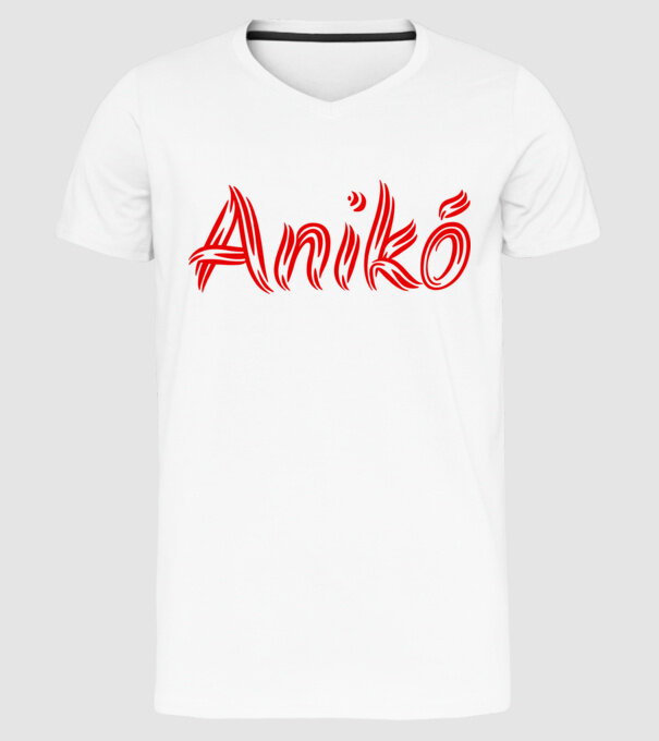 Anikó minta fehér pólón