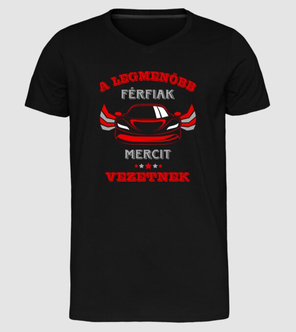 Merci minta fekete pólón
