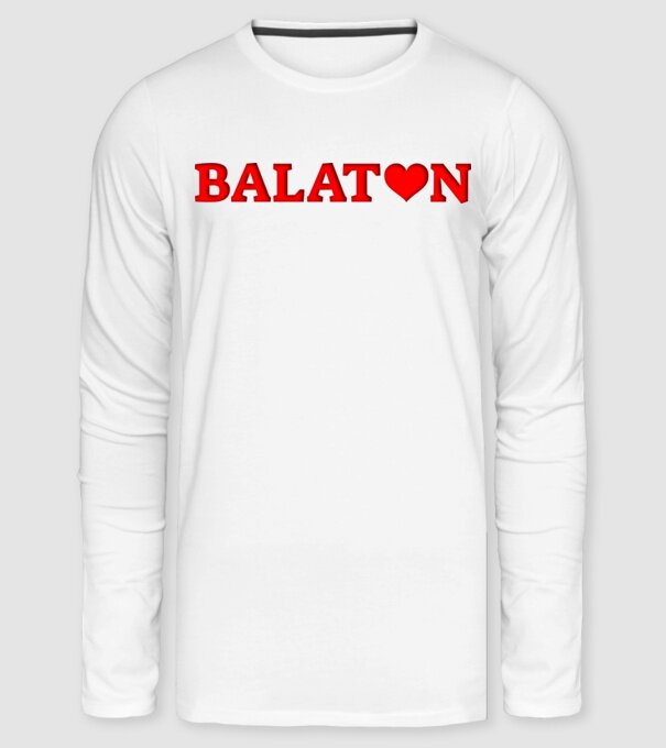 Balaton minta fehér pólón