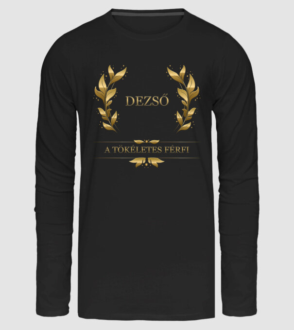 Dezső minta fekete pólón