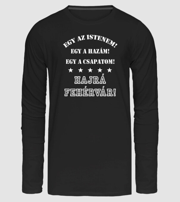 Fehérvári drukker minta fekete pólón