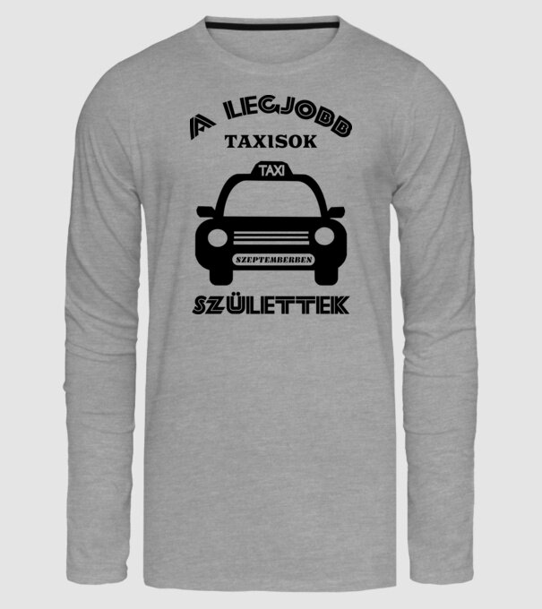 Taxis szeptember színezhető minta szürke pólón