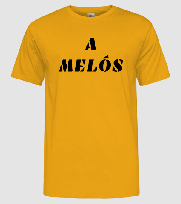 A melós minta sárga pólón