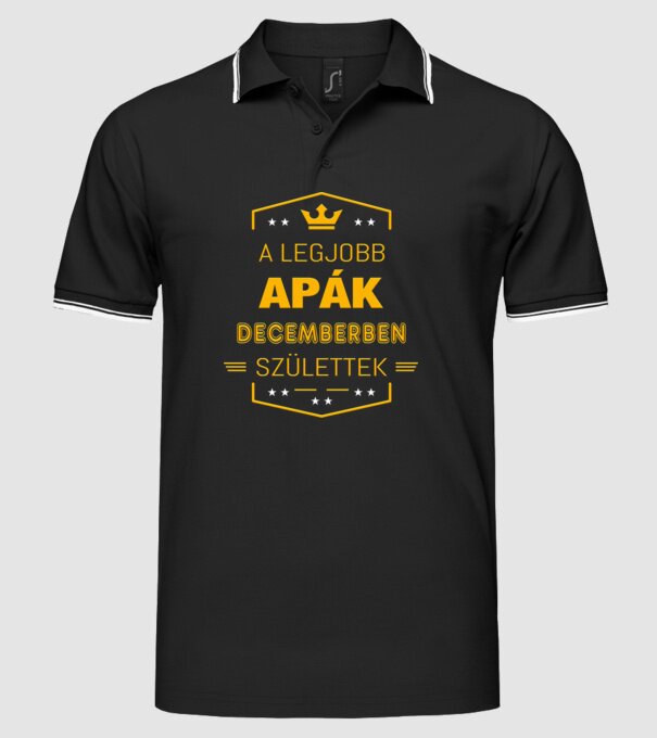 A legjobb apák minta fekete pólón