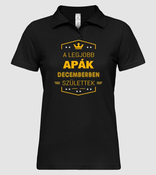 A legjobb apák minta fekete pólón