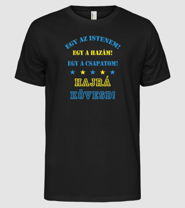Kövesdi drukker minta fekete pólón