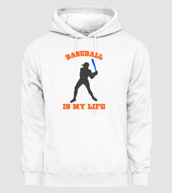 Baseball minta fehér pólón
