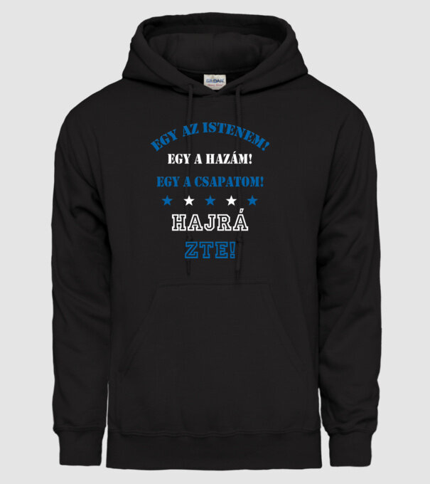 ZTE minta fekete pólón