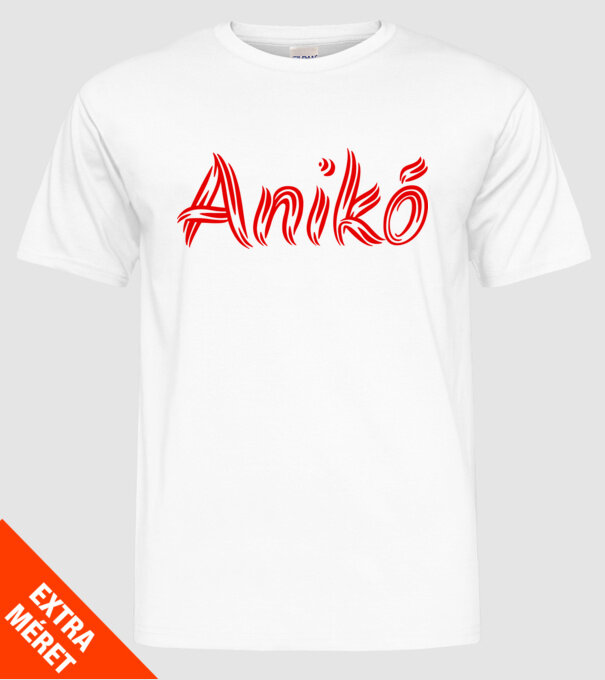 Anikó minta fehér pólón