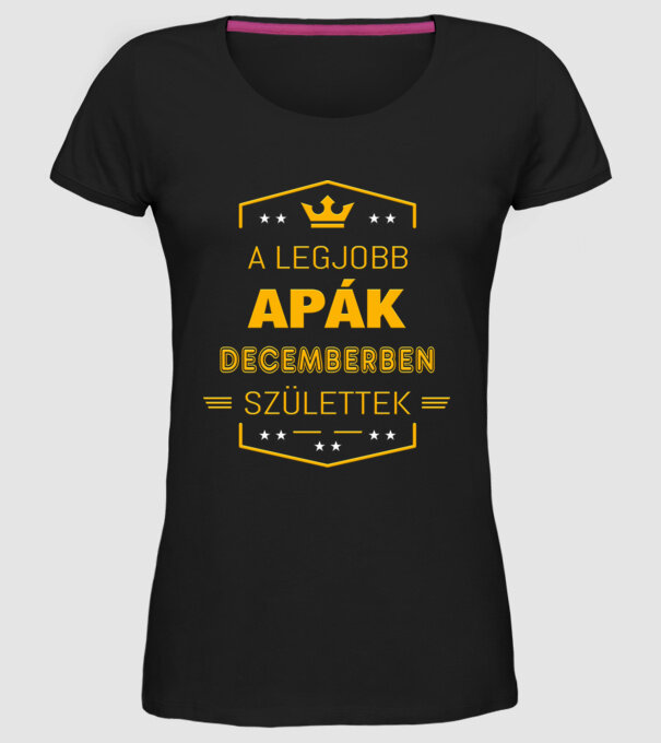 A legjobb apák minta fekete pólón