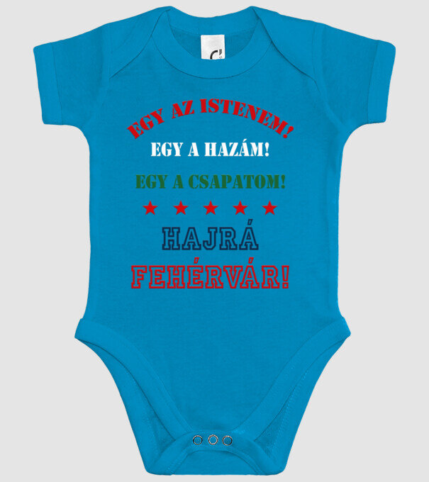 Fehérvár drukker minta türkiz pólón